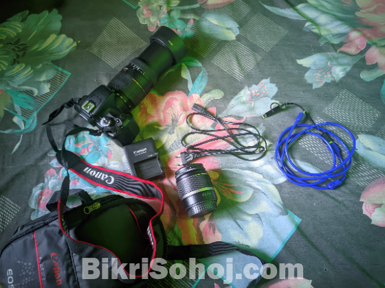Canon 1000d camera ২টি লেন্সসহ